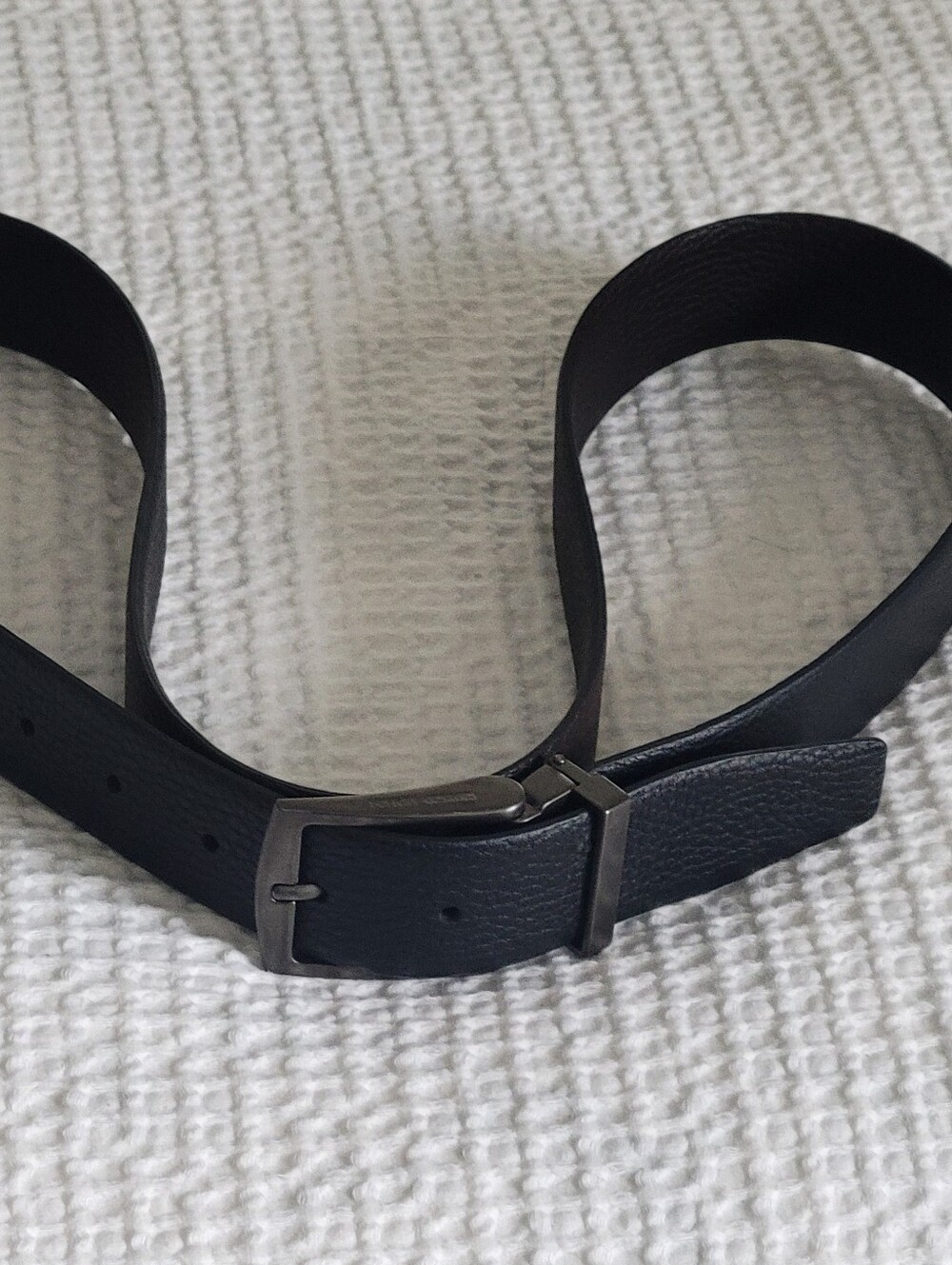 Made In Italy Never Been Use Classic Men's Black Leather Belt 44" L 1.1/4" W